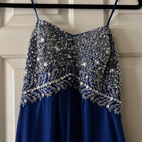 Betsy & Adam Sequin Gown - Picture 3 of 5